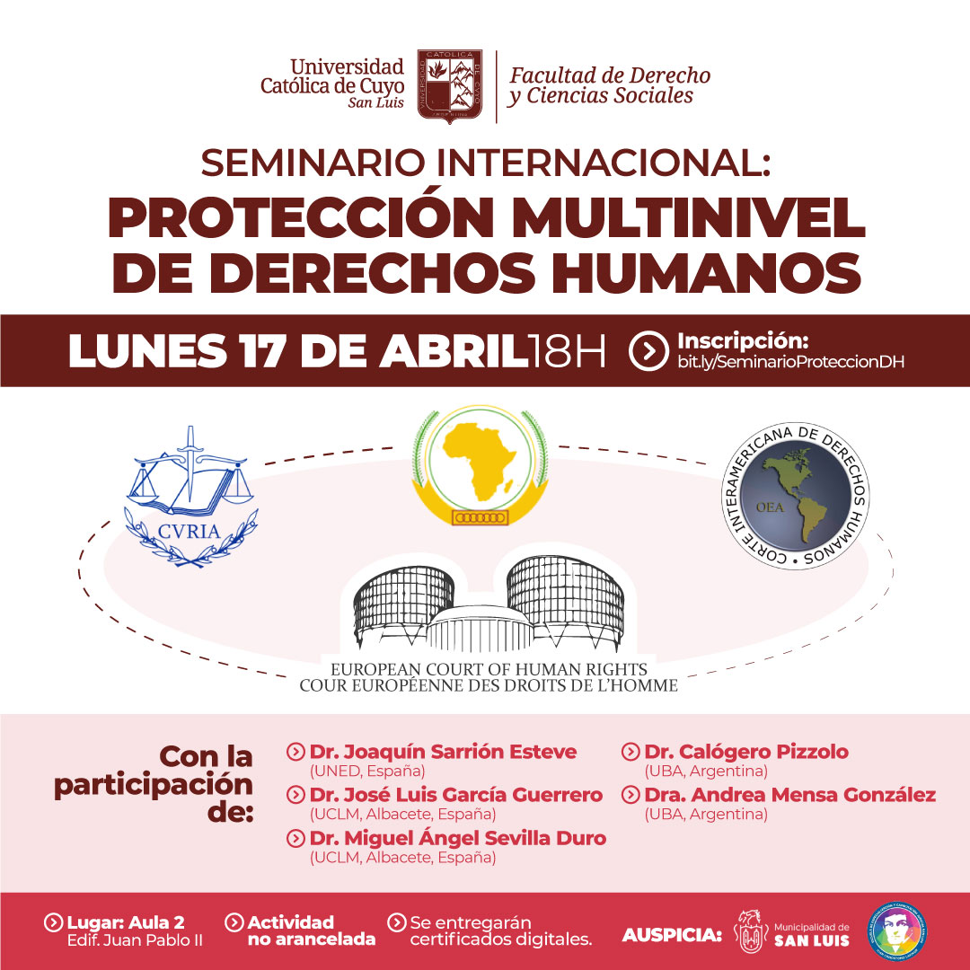 Seminario Internacional: Protección multinivel de Derechos Humanos